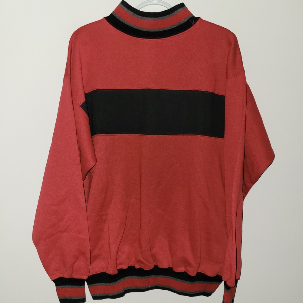 Vintage Hanes Signature Collection Sweatshirt Men's Size Large Red Black USA